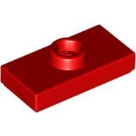 [New] Plate, Modified 1 x 2 with 1 Stud (Jumper), Red. /Lego. Parts. 3794